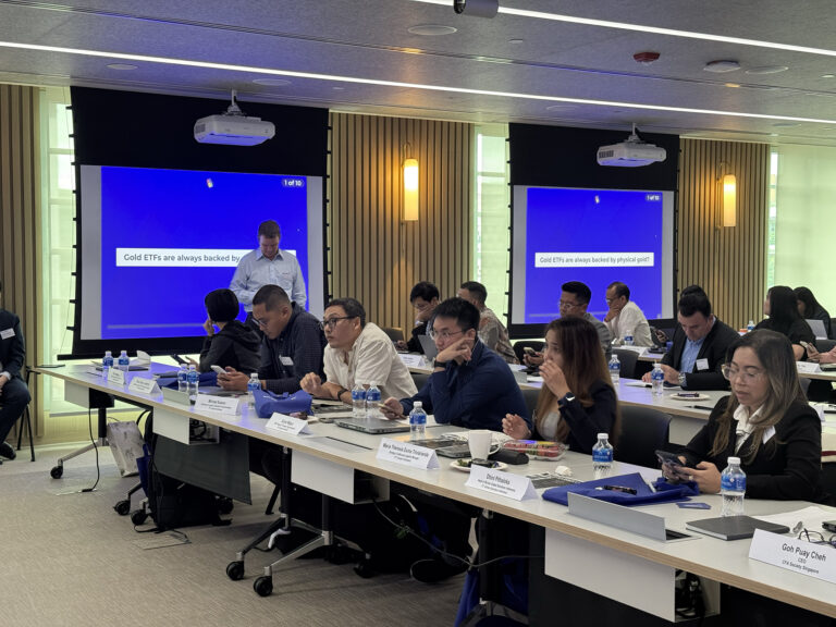 Singapore Bullion Market Association Certificate Presentation