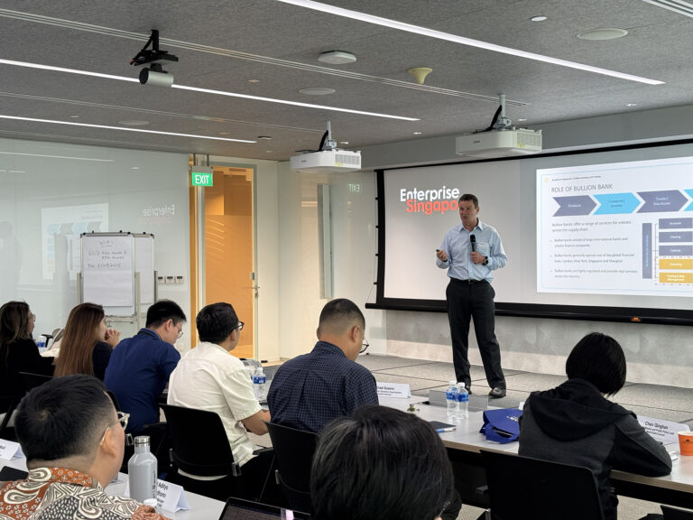 Singapore Bullion Market Association Certificate Presentation